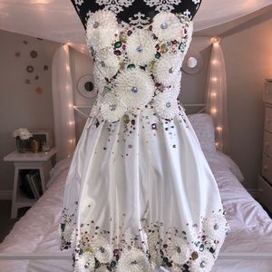 White Terani cocktail dress